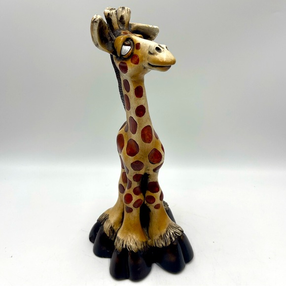 1992 Beasties Of The Kingdom “Geraldine Giraffe” Sculpture Signed by John Raya - Picture 15 of 15